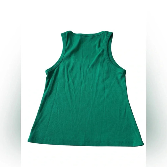 NWOT Electric & Rose Green Ribbed Tank S - Picture 2 of 3